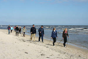 Aktivurlaub auf Usedom - Nordic Walking am Ostseestrand